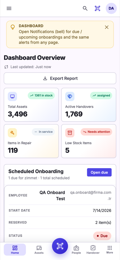 Mobile dashboard